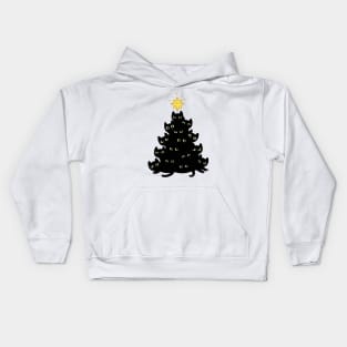 meowy chritsmas Kids Hoodie